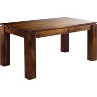 MASSIVMOEBEL24.DE Esstisch mit Ansteckplatten Sheesham 140-180/220x90x76 life honey lackiert