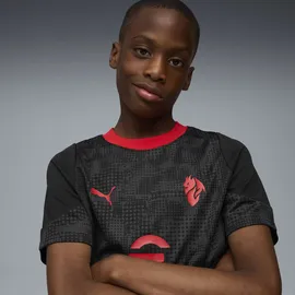 Puma Trainingsshirt "AC Milan Trainingstrikot Jugendliche", Kinder, Gr. 140, rot (schwarz for all time rot), Obermaterial: 100% Polyester. Einsatz: 100% Polyester, bedruckt, regular fit, Rundhals, Shirts