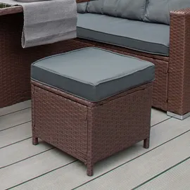 MonsterShop Sitzgruppe Lounge Gartenmöbel Sitzecke Rattan Polyrattan Gartengarnitur Schwarz