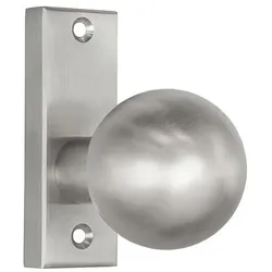Kugelknopf für Einschweißkästen 005/155/154 (Ausführung: festdrehbar auf Rosette gelagert)