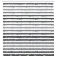 ABAKUHAUS Duschvorhang 175 x 220 cm grau und weiß