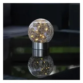 StarTrading LED Solar Kugel 3in1 Balkonleuchte Tischlampe Wegleuchte Sensor D:12cm