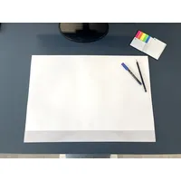 Scriptum Schreibtischunterlage | Malunterlage aus Papier zum Abreißen in weiß – in DIN A2 – 25 Blatt - im 2er Pack – Made in Germany