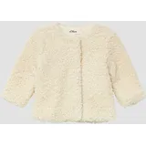 s.Oliver Gefütterte Teddyplüsch-Jacke mit Glitzergarn - beige 86
