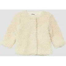 s.Oliver Gefütterte Teddyplüsch-Jacke mit Glitzergarn - beige 86