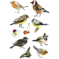 Herma Sticker Aquarell Vögel