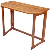 deluke ORLAND Gartentisch 100 x 50 x 75 cm Braun