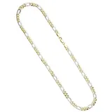 Unique Figarokette Gold/Weißgold 333 45cm