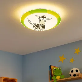 ETC Shop Decken Lampe Kinder Zimmer Motiv Zebra Alexa Google App im Set inkl. Smart Home Rgb Led Leuchtmittel