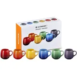 Le Creuset Becher Coupe 0,32 l Regenbogen 6 St.