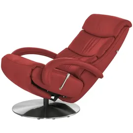 Hukla Relaxsessel Florian Leder 73 x 109 x 91 cm Rot mit Relax-Funktion