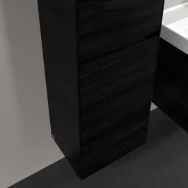 Villeroy & Boch Collaro Hochschrank 45,4 x 153,8 x 34,9 cm Black Oak Holz, MDF, Spanplatte
