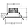 Brumberg Einbau-Downlight 1er quadratisch 6 W