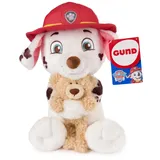 PAW PATROL GUND Marshall with Toothpick Teddy Bear, Official Marshall Plush Toy, Dog Stuffed Animal for Ages 1 and Up, 9.5”