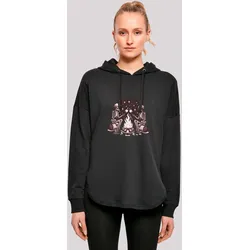 Kapuzenpullover F4NT4STIC "Skelette Lagerfeuer Marshmallow", Damen, Gr. M, schwarz, Obermaterial: 100% Baumwolle, casual, oversize, Langarm, Pullover, Premium Qualität