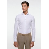 Eterna SLIM FIT Linen Shirt in weiß unifarben, weiß, 42