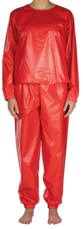 suprima feuchtigkeitsundurchlässiger Schlafanzug 100% Pvc, Set aus Ober- und Unterteil 1 St