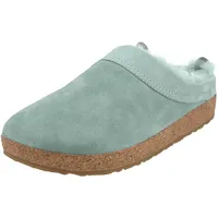 HAFLINGER Lammfellclog Snowbird Filzpantoffel Hausschuh Mintgrün (Pfefferminz 94), Gr 39 - 39 EU