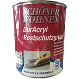 4 x 375 ml Schöner Wohnen DurAcryl 7106 Rostschutzgrund Grau 1,5 L