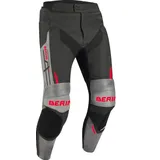 BERING Snap Motorrad Leder-/Textilhose, schwarz-grau, Größe XL