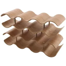 GERSO Wellenförmiges Weinregal 42,5 x 24,5 x 15,7 cm Braun