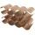 GERSO Wellenförmiges Weinregal 42,5 x 24,5 x 15,7 cm Braun