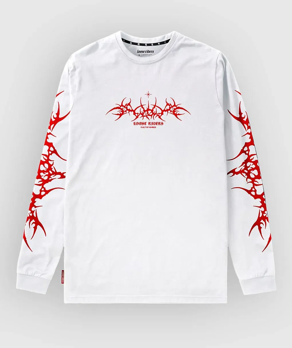 Loose Riders Tribe Long Sleeve Tech Tee white Gr. M