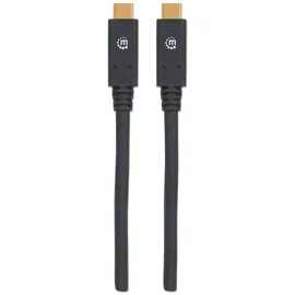 Manhattan USB 3.1 Gen1) USB-C® Stecker 2.00 m Schwarz 354905