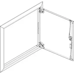 ABN GBRU23T Blendrahmen + Volltüre 2x3 für UP-Feldverteiler 2x3-reihig