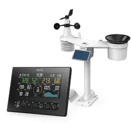 Ventus WLAN-Wetterstation W850, Solar-Kombisensor, Wettervorhersage, ProWeatherLive, AWEKAS