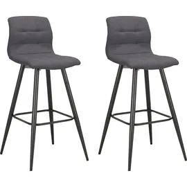 byLIVING »Essgruppe Nele, Stühle Simone« Set, Tisch mit Barhockern, 3 Stk. tlg. Barhocker, Bartisch schwarz