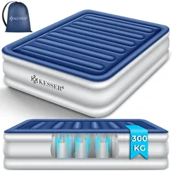 KESSER® Aufblasbare Matratze Luftbett mit eingebauter elektrischer Pumpe integrierte erhöhte aufblasbare Matratze für Übernachtungsgäste mit Aufbewahrungstasche
