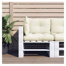 vidaXL Palettenkissen 3-tlg. 60 x 40 x 20 cm creme