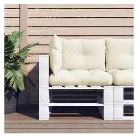 vidaXL Palettenkissen 3-tlg. 60 x 40 x 20 cm creme