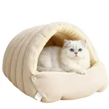 Katzenhöhle Waschbar, Katzen Schlafsack, Winterwarmes Katzenbett Haus, Katzenschlafsack, Gemütliches Haustierzeltnest Hundehöhle Kuschelhöhle Für Innen- Und Außenbereich, Wohnzimmer, Garten Und
