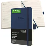 Sigel Wochenplaner A6 dunkelblau 2026