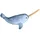 Wild Republic Living Ocean Mini Narwal 30 cm Blau
