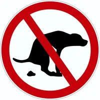 Hermann Schütz Türschild Hundekot verboten Sticker Ø 9,5 cm
