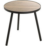 Haku-Möbel HAKU Möbel Beistelltisch schwarz, eiche 50,0 x H 52 cm