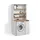 livinity® Waschmaschinenschrank Paolina 93,6 x 88,2 cm Weiß/Artisan