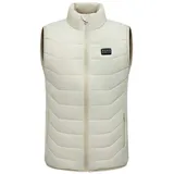 trends for living Funktionsweste Beheizbare Weste 28 Heizzonen 3 Einstellbare Wärmestufe Beheizte Weste Wasserdicht, warm, abriebfest, winddicht weiß 5XL
