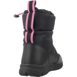 GEOX Schneestiefel Schwarz/Fluo Fuchsia 31