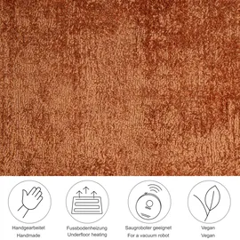Tom Tailor Viskose-Teppich Shine uni", 490 copper 190x290 cm