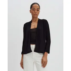 Someday Damen Sweatjacke | Moderne Sweatjacke UCORA in Rippenstruktur Black, 40