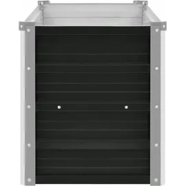 vidaXL Garten-Hochbeet verzinkter Stahl rechteckig 160 x 40 x 45 cm Anthrazit 