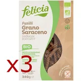 3x Felicia Fusilli Paste Mit Mühlen Buchweizen Bio Glutenfrei Vegan