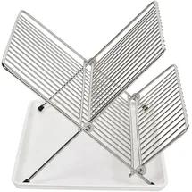 Sauvic Faltbarer Geschirrabtropfer One Size 34 x 40 x 3 cm Farbe Weiß