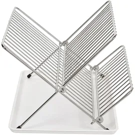 Sauvic Faltbarer Geschirrabtropfer One Size 34 x 40 x 3 cm Farbe Weiß