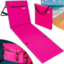Strandmatte Pink 158x56x46cm gepolstert