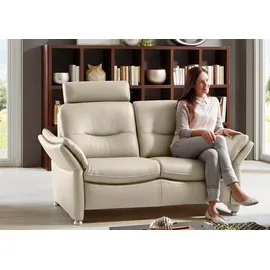 Hukla Couch Glattleder 2-Sitzer Beige